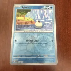 Pokemon Spheal SV08 Surging Sparks Reverse Holo Card #043/191 NM+ Condition - Image 1