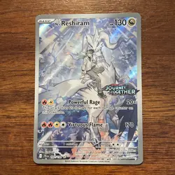 Pokemon TCG N's Reshiram Stamped Illustration Rare Promo Card 167/159 - Image 1