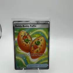 Buddy Buddy Poffin 167/132 Mega Evolution Secret Rare Pokemon Card NM In Hand - Image 1