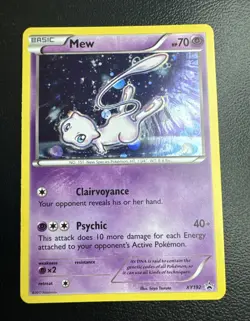 Mew XY192 X & Y Cosmos Holo Ultra Rare Black Star Promo Pokemon Card - Image 1