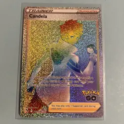 Pokemon Card TCG - Candela 083/078 - Pokemon GO - Rainbow Secret Rare - NM ⭐ - Image 1