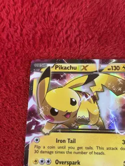 Pikachu EX XY84 XY Holo Pokemon Card 2015 Promo Played - Image 5