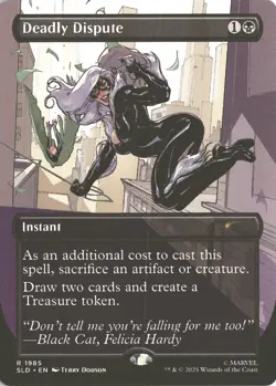 MTG Deadly Dispute (1985) *Non-Foil* Secret Lair: Spider-Man MT/NM Free Ship - Image 1