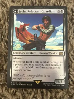 Jecht, Reluctant Guardian - Pre-release Foil Stamped Promo - Final Fantasy MTG - Image 1