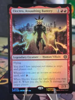 MTG: Electro, Assaulting Battery - #76 - Marvel's Spider-Man - Foil - NM - Image 3