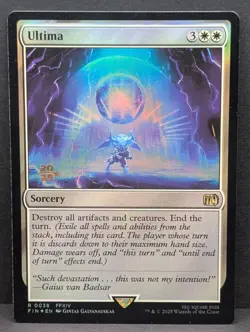 Ultima Prerelease Foil FFXIV Final Fantasy 14 MTG Magic the Gathering stamped LP - Image 1