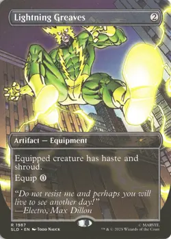 MTG Lightning Greaves (1987) *Non-Foil* Secret Lair: Spider-Man MT/NM Free Ship - Image 1