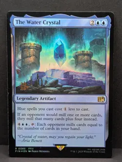 The Water Crystal Prerelease Foil FFIII Final Fantasy 3 MTG Magic stamped promo - Image 1