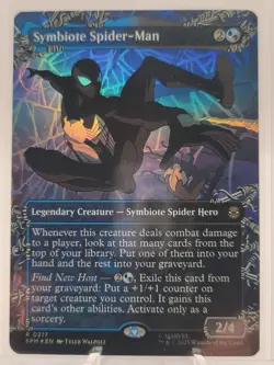 MTG Symbiote Spider-Man 0217 Foil (Borderless) R Marvel's Spider-Man NM SPM - Image 1