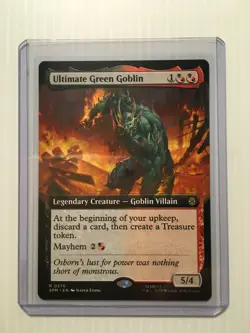 MTG Ultimate Green Goblin EXTENDED ART Regular Marvel's Spider-Man 276 NM X1 - Image 3
