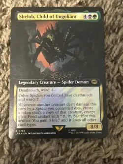 Shelob Child of Ungoliant, R 0785, NM, Extended Surge Foil MTG, LotR Lord Rings - Image 1