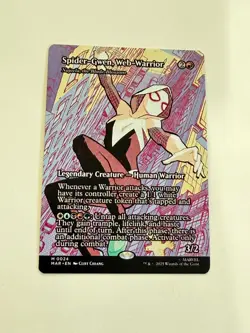 Spider-Gwen, Web-Warrior (Borderless) mtg magic spiderman 0024 - Image 1
