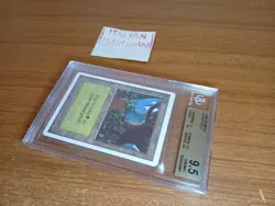 Magic FOREST Unlimited MTG Vintage OLD SCHOOL Beckett BGS 9.5 Gem Mint - Image 3