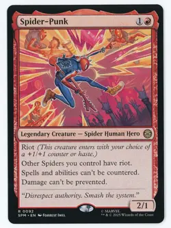 Spider-Punk #0092 MTG Marvel's Spider-Man Magic The Gathering - Image 1