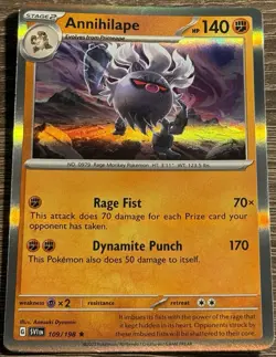 Annihilape Holo Rare - 109/198 - Scarlet & Violet Base Pokemon 2023 NM/M (L) - Image 1