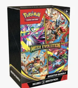 Pokemon Trading Card Game: Mega Evolution Booster Bundle - 6 Packs 196214115545 - Image 1