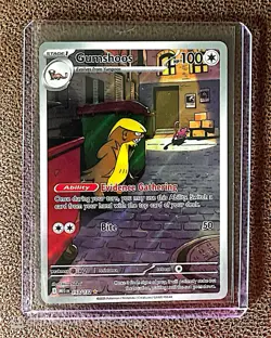 Gumshoos Illustration Rare 153/132 Mega Evolution Pokemon TCG Near Mint Card NM - Image 1