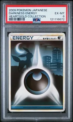 2009 POKEMON JPN HEARTGOLD COLL DARKNESS ENERGY PSA 6 - Image 1