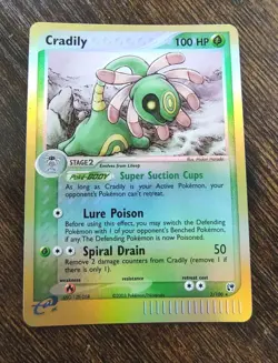 Pokemon Cradily 3/100 EX Sandstorm Reverse Holo Rare PACK FRESH MINT - Image 1
