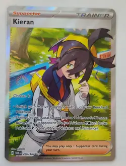 Kieran - 206/167 Pokemon Twilight Masquerade Full Art Ultra Rare NM - Image 1