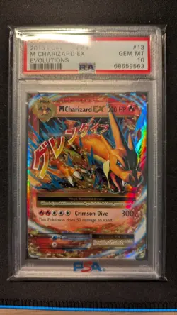 PSA 10 GEM MT 💎 - M Charizard EX 13/108 Evolutions Holo - 2016 Pokemon - Image 1