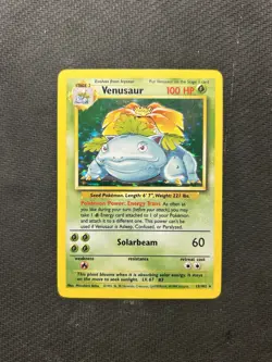 Pokemon TCG Venusaur 15/102 Base Set Holo! MP Condition! See Description! - Image 1