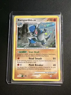 Pokemon TCG Platinum Rampardos Holo Rare Card 13/127 LP - Image 1