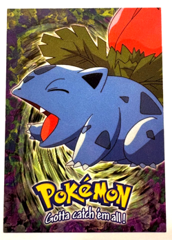 1999 Topps Pokemon #02 Ivysaur Movie Card E2 Blue Topps Logo Ed Never Played - Image 1