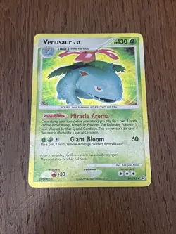 Venusaur 20/132 Pokemon TCG Secret Wonders Holo Foil Bleed Error Rare Card LP - Image 1