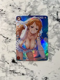 Goddess story One Piece Waifu Wedding Cute Bikini Card Nami Alternate Art A - Image 1