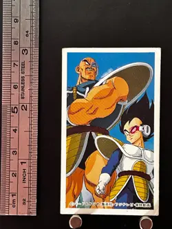 Vegeta Dragon Ball Kaku Menko Card Very Rare Japan Japanes Shueisha 7 - Image 2