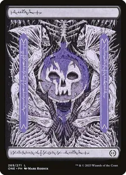 1x Foil Phyrexia: All Will Be One Full Art Swamp, Full Art Land, MTG, 269 - Image 1