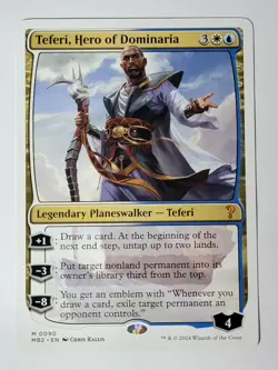 Teferi, Hero of Dominaria (White Border) Mystery Booster 2 Regular - Image 1