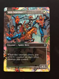 Web Warriors BORDERLESS SCENE #203 MTG Spiderman Magic Card - Image 1