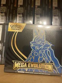 Pokemon Mega Evolution Mega Lucario ETB! (10 Factory Sealed ETB) Unsealed Case - Image 1