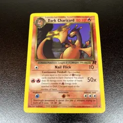 Pokemon Dark Charizard 21/82 Team Rocket Non-Holo Rare Card WOTC TCG MP 2/2 - Image 1