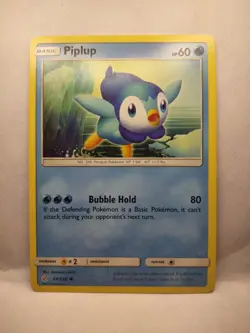 Pokemon Trading Card Piplup 54/236 2019 Basic Bubble Hold HP 60 - Image 1
