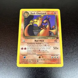 Pokemon Dark Charizard 21/82 Team Rocket Non-Holo Rare Card WOTC TCG MP 1/2 - Image 1