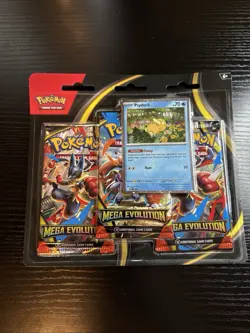 IN HAND Pokemon Mega Evolution 3 Pack Blister Psyduck (Ships Within 24hrs) - Image 1