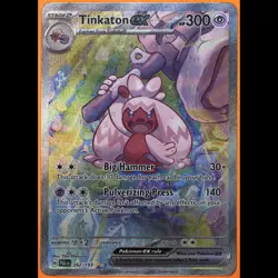 TAG 8.5 NM MT Tinkaton ex 2023 Pokemon Pokemon Scarlet & Violet #262 - Image 3