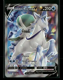 Ice Rider Calyrex V (Full Art) 163/198 Pokemon SWSH06: Chilling Reign Ultra Rare - Image 1