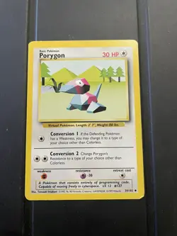 Pokemon TCG Porygon Base Set 39/102 Regular Uncommon - Image 1