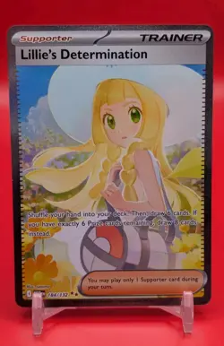 Pokemon Lillie's Determination SIR 184/132 Mega Evolution ENGLISH - Image 1