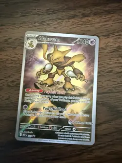 Alakazam 009 Pokemon Center Stamped Black Star Promo Mega Evolution NM - Image 1