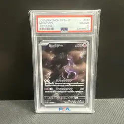 2023 Pokemon SV2a (Japanese) Mewtwo Art Rare #183 - PSA 10 GEM MT - Image 1