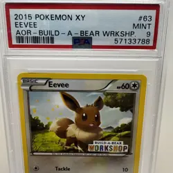 2015 Pokemon XY: Ancient Origins Eevee 63/98 Build A Bear Exclusive - PSA 9 MINT - Image 2