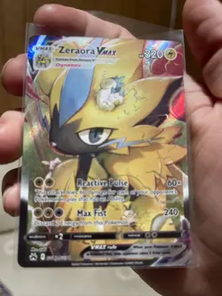 Pokemon TCG Zeraora VMAX Crown Zenith: Galarian Gallery GG42/GG70 Regular Ultra - Image 1