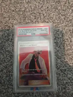Pokemon Blaine's Last Stand 69/70 Dragon Majesty PSA 10 Gem Mint - Image 1