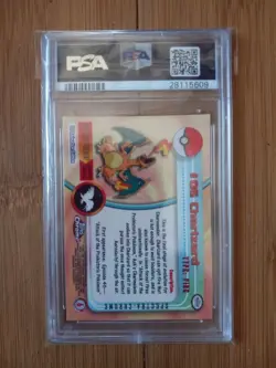 2000 TOPPS CHROME POKEMON SERIES 1 CHARIZARD SPECTRA #6 PSA 10 - Image 2