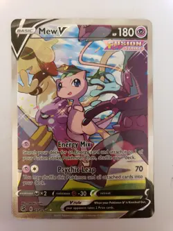 2021 Pokemon Fusion Strike Holo Mew V Alt Art Ultra #251/264 LP - Image 1